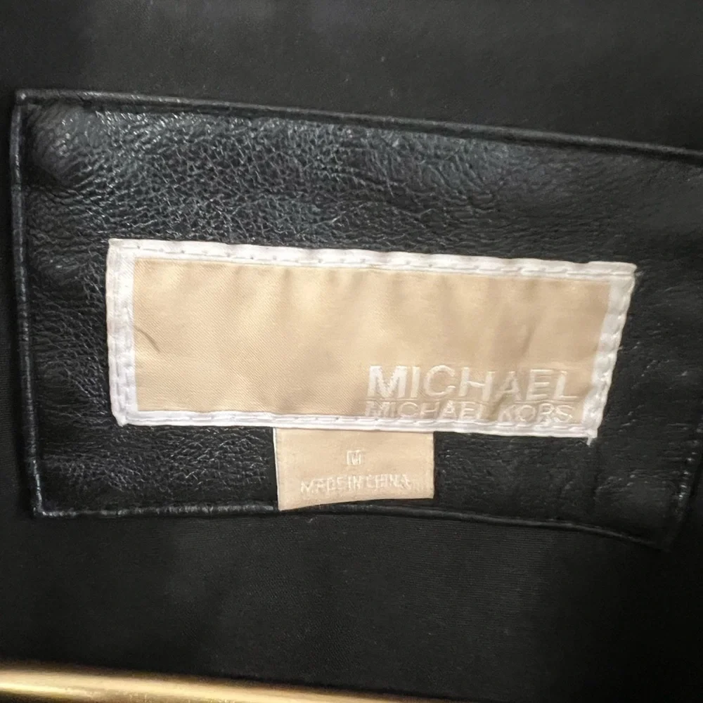 Michael Kors Women's Jacket Faux Leather black M